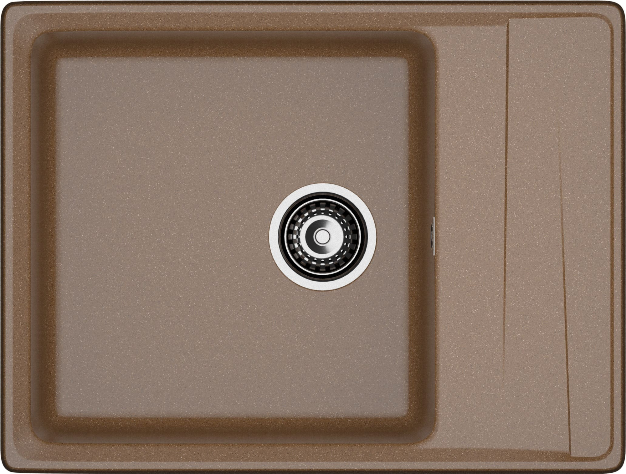 GRANFEST Мойка композит LEVEL, GF-LV-660L, чаша+крыло 660*500, терракот GRANFEST Мойка композит LEVEL, GF-LV-660L, чаша+крыло 660*500, терракот