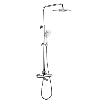 Yeti Смеситель для ванны, пов.излив 192мм верх.лейка 'Троп.дождь', Терм, хром, LM, LM7862C