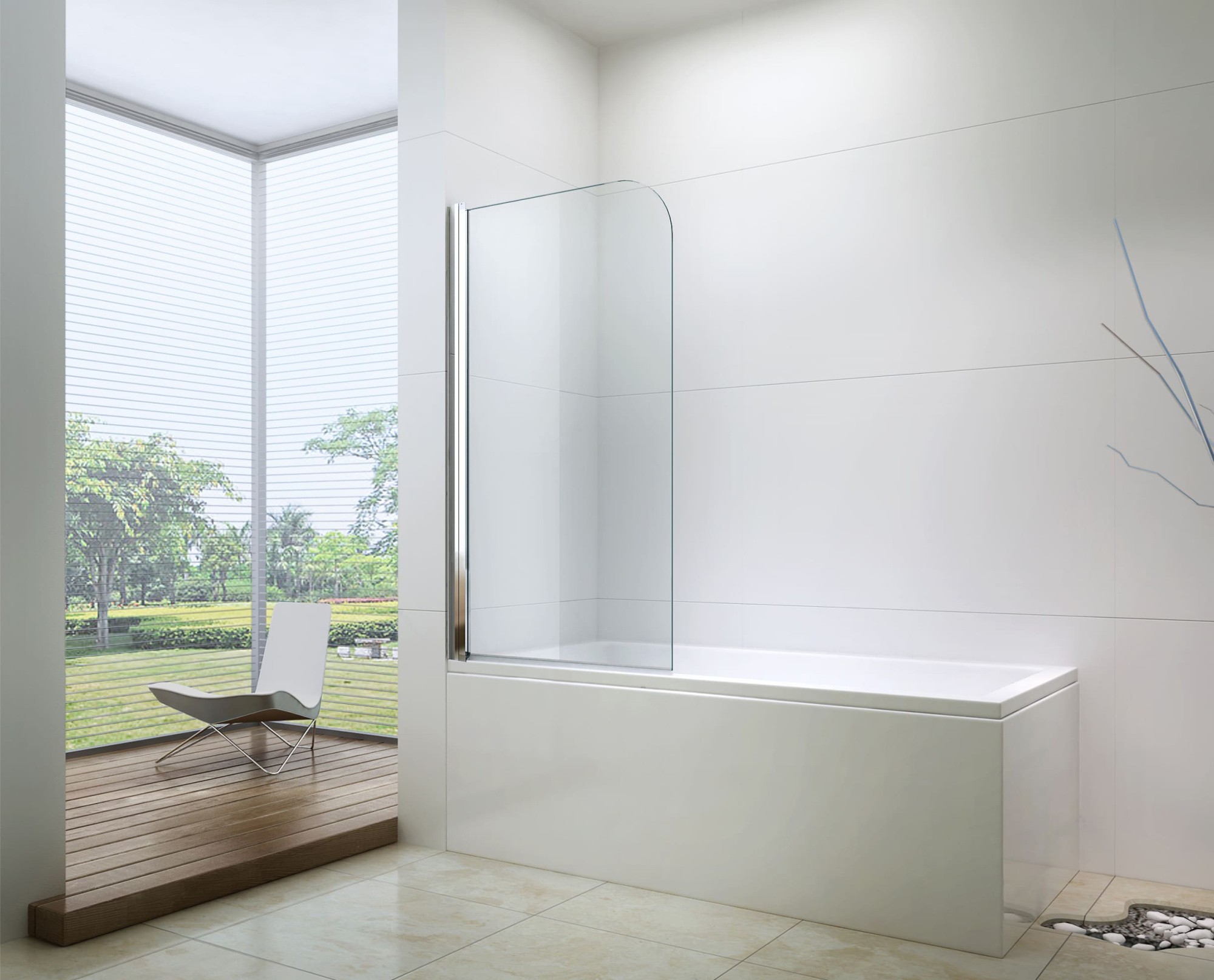 Душевая шторка RIVER 800, BERGES