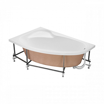 Монтажный комплект для ванны ЭДЕРА 170х110 см. (рама, слив-перелив с сифоном, крепеж к стене, крепеж