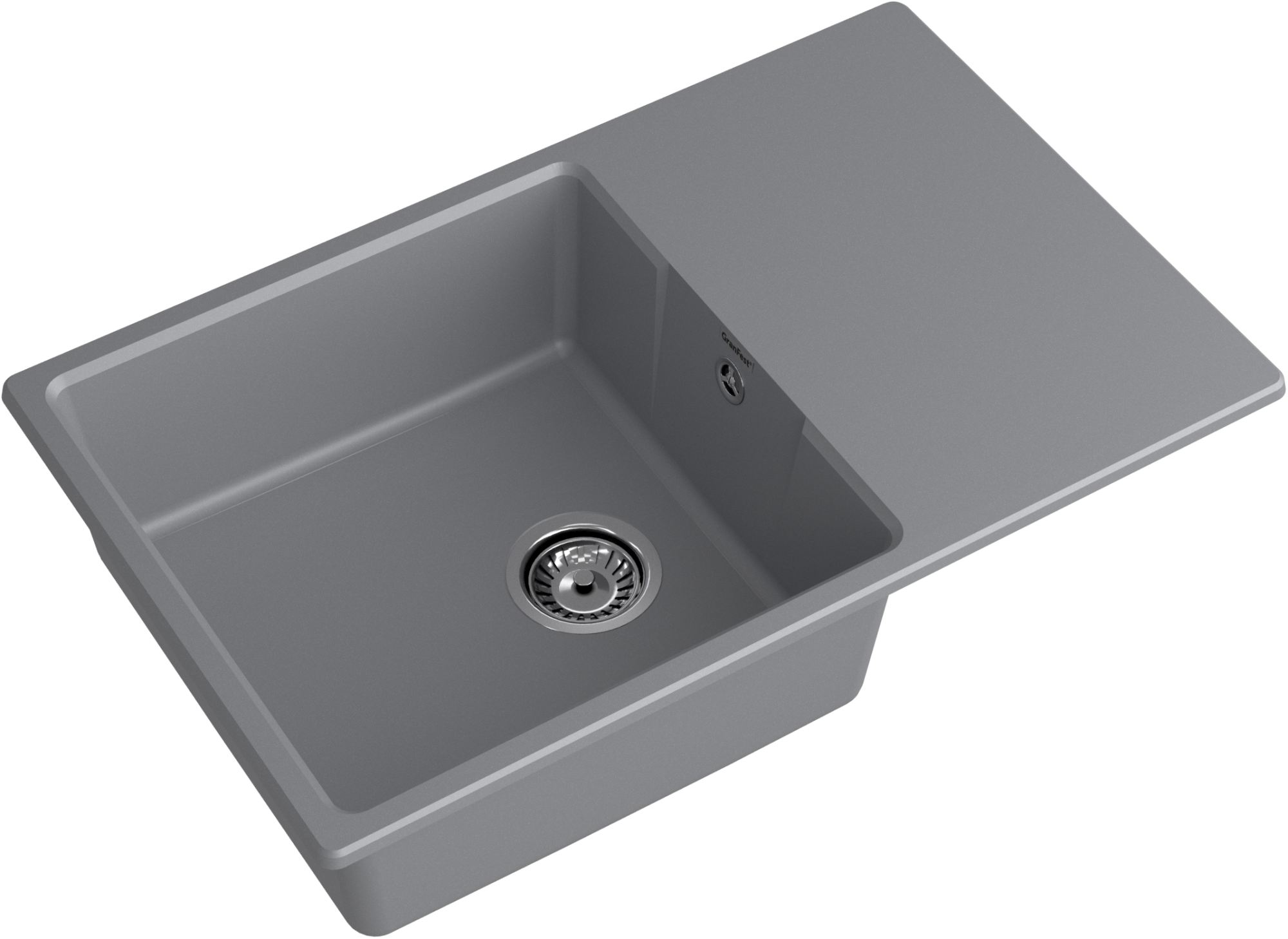 GRANFEST Мойка URBAN 678L  1-чаша+крыло 780*490мм темно-серый арт.GF-UR- GRANFEST Мойка URBAN 678L  1-чаша+крыло 780*490мм темно-серый арт.GF-UR-