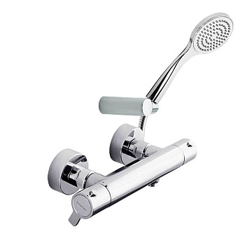 Термостатический смеситель для душа наружнего монтажа с душевым комплектом BLAUTHERM 943404T1