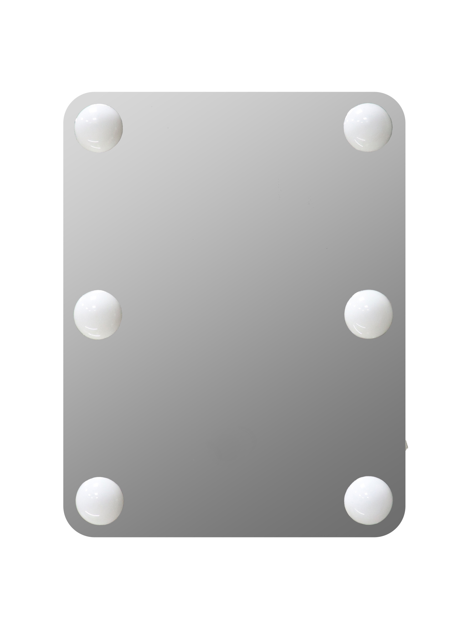 Зеркало гримерное настольное  (6 LED ламп) 330х430