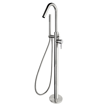 Напольный смеситель для ванны однорычажный с душевым комплектом ODISEA 398503MO