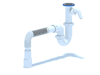 Сифон Ани 1 1/2"*40 прямоточный с отв ст. м. с г/тр 40х40/50, ANI PLAST Сифон Ани 1 1/2"*40 прямоточный с отв ст. м. с г/тр 40х40/50, ANI PLAST