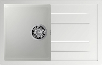 GRANFEST Мойка композит QUADRO GF-Q--780L  чаша с крылом 780*500 мм  иней арт.GF- GRANFEST Мойка композит QUADRO GF-Q--780L  чаша с крылом 780*500 мм  иней арт.GF-