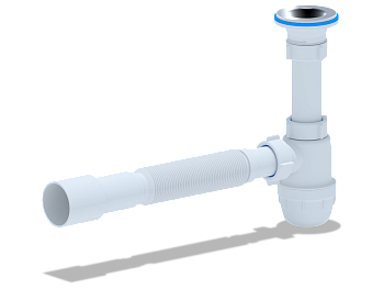 Cифон Ани 1 1/4*32 "Юнг" с гибкой трубой 32*40/50, ANI PLAST