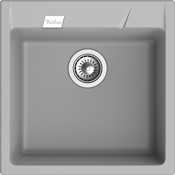 RIVELATO Мойка RAUM 50  1-чаша 500*510мм grigio metallizzato арт. RIVELATO Мойка RAUM 50  1-чаша 500*510мм grigio metallizzato арт.
