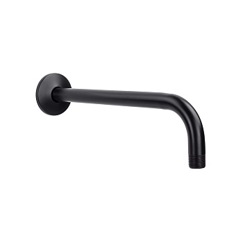 Держатель верхнего душа VENTAS R BLACK настенный, 40 см, черный матовый, BERGES