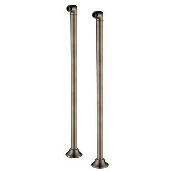 Комплект колонн 2 шт. для установки смесителя на пол ванны, бронза. LEMARK