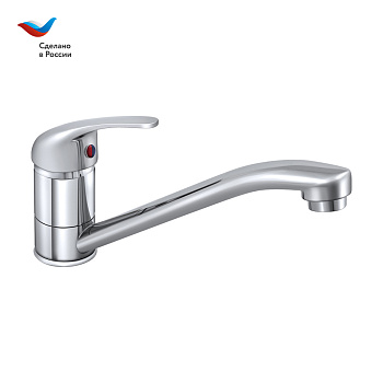 ПРОРАБ Смеситель для мойки с длинным изливом, одноручный, СЛАВЕН, П21