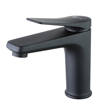 Bronx Смеситель для раковины, монолит.излив98мм дон.клап.Click/Clack ,р/ОД, черный, LM, LM3706BL