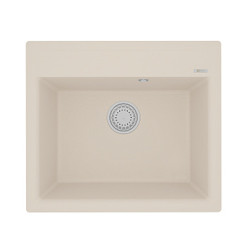 Кухонная мойка Lemark HANKA 570 врезная прямоугольная из кварцгранита, Шампань 