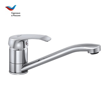ГОРОД Смеситель для мойки с длинным изливом, одноручный, СЛАВЕН, К21