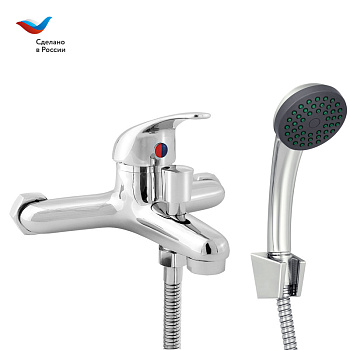 ПРОРАБ Смеситель для ванны с литым изливом, одноручный, СЛАВЕН, П30