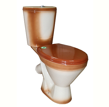 ЭЛЕГАНТ Унитаз-компакт косой вып., нижн. подвод, с арм. и сид."Уклад", крепл., коричневый. ROSA ЭЛЕГАНТ Унитаз-компакт косой вып., нижн. подвод, с арм. и сид."Уклад", крепл., коричневый. ROSA