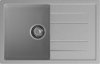 GRANFEST Мойка композит QUADRO GF-Q--780L  чаша с крылом 780*500 мм  серый арт.GF- GRANFEST Мойка композит QUADRO GF-Q--780L  чаша с крылом 780*500 мм  серый арт.GF-
