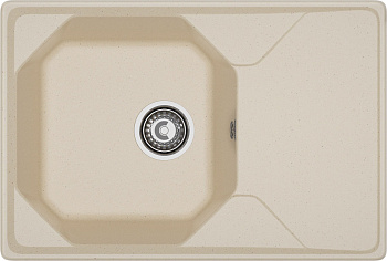 GRANFEST Мойка композит UNIQUE, GF-U-740L, чаш+кр 740*500, кашемир GRANFEST Мойка композит UNIQUE, GF-U-740L, чаш+кр 740*500, кашемир