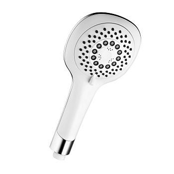 Лейка душевая круглая 5-функц. D95 мм, белая. LM,  LM0815CWhite