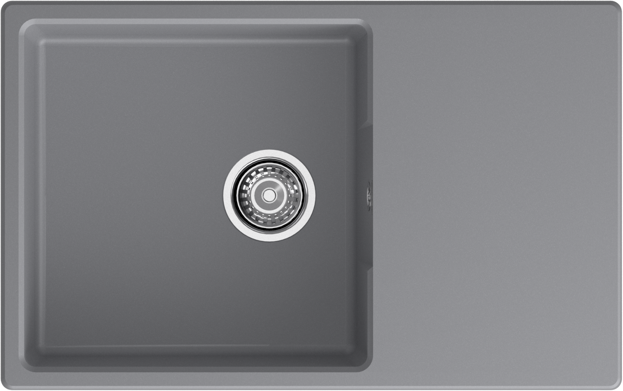 GRANFEST Мойка URBAN 678L  1-чаша+крыло 780*490мм темно-серый арт.GF-UR- GRANFEST Мойка URBAN 678L  1-чаша+крыло 780*490мм темно-серый арт.GF-UR-