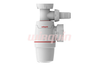 NEO Сифон 1 1/2*40 мм., с отводом для стиральной машины, без выпуска, WIRQUIN