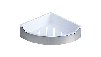 Полка угловая одноэтажная с пластиковой вставкой FIXSEN HOTEL (FX-31003D) Полка угловая одноэтажная с пластиковой вставкой FIXSEN HOTEL (FX-31003D)