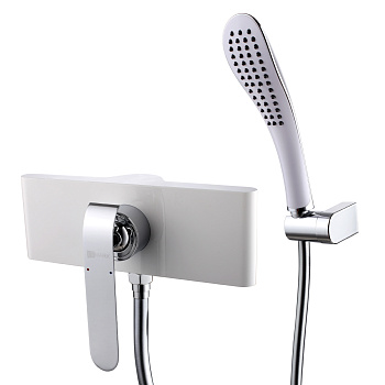 Melange Смеситель для душа, без излива лейка р/ОД, хром/белый, LM, LM4903CW