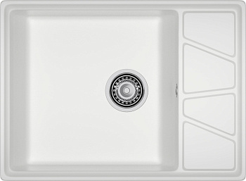 GRANFEST Мойка композит VERTEX, GF-V-680L, чаш+кр 680*500, иней GRANFEST Мойка композит VERTEX, GF-V-680L, чаш+кр 680*500, иней