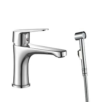 Смеситель для раковины с гигиенической лейкой NOVA, NOV03-212