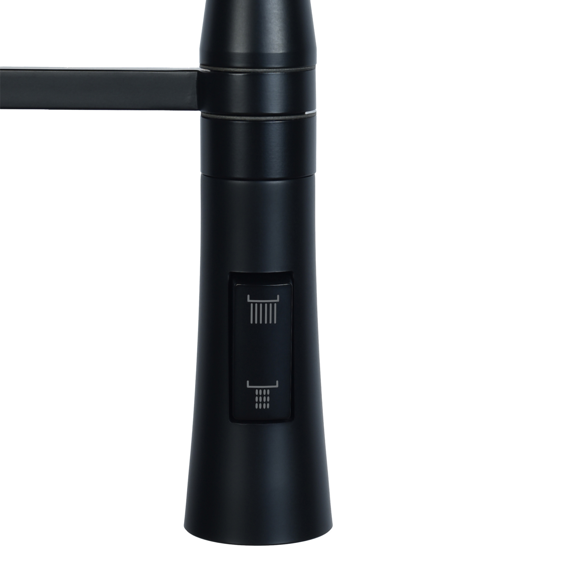 Смеситель для кухни СЛАВЕН Город СЛ-ОД-Д25 с встроенной лейкой черный