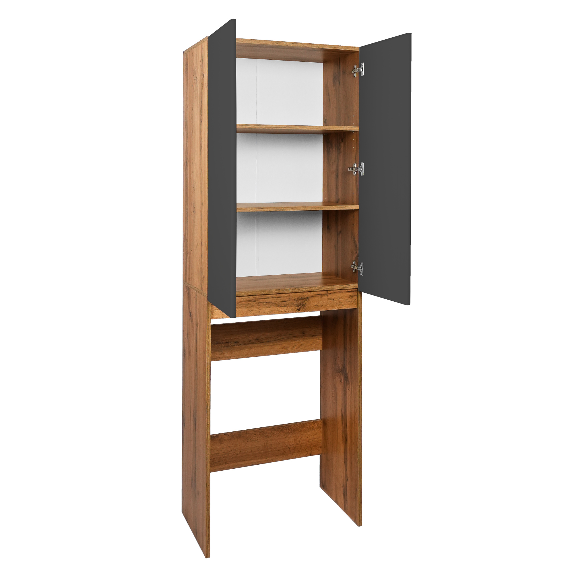 Шкаф для стиральной машины VIANT БОСТОН 65 напольный графит/дуб вотан (VBOS645G-SHSM) Шкаф для стиральной машины VIANT БОСТОН 65 напольный графит/дуб вотан (VBOS645G-SHSM)