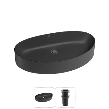 Накладная раковина для ванной комнаты Wellsee Belle Spa 2.0 20212622R в наборе 2 в 1: раковина матов