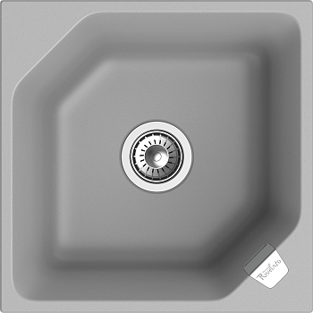 RIVELATO Мойка LOCUS 50  1-чаш 500*500 grigio metallizzato арт. RIVELATO Мойка LOCUS 50  1-чаш 500*500 grigio metallizzato арт.
