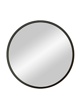 Зеркало Мун, черное, D 600 в МДФ раме