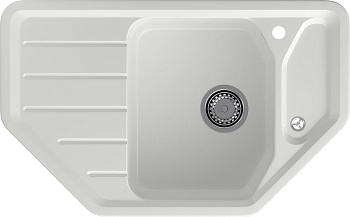GRANFEST Мойка композит CORNER  GF-C--800E угловая 800*500мм  иней  арт.GF- GRANFEST Мойка композит CORNER  GF-C--800E угловая 800*500мм  иней  арт.GF-