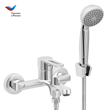 ГОРОД Смеситель для ванны с коротким литым изливом, одноручный, СЛАВЕН, Т30