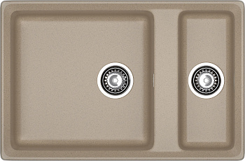 GRANFEST Мойка композит LEVEL, GF-LV-760K, 1.5-чаши 760*500, песочный GRANFEST Мойка композит LEVEL, GF-LV-760K, 1.5-чаши 760*500, песочный