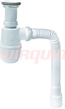 Сифон для раковины 1 1/4*40 с гофротрубой 40*40/50 L800мм.,выпуск пластик Сифон для раковины 1 1/4*40 с гофротрубой 40*40/50 L800мм.,выпуск пластик