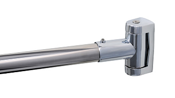 Карниз для ванной  дуговой Fixsen FX-25144, нерж.сталь-хром, max. 180 см.