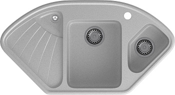 GRANFEST Мойка композит CORNER  GF-C--1040E угловая 1039*560мм  серый арт.GF- GRANFEST Мойка композит CORNER  GF-C--1040E угловая 1039*560мм  серый арт.GF-