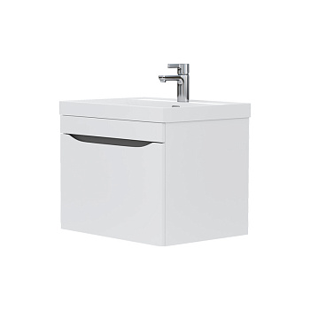 Тумба Prime 60, подвесная, 1 ящ., белый/темно-серый (под раковину 78857(60), VOLNA