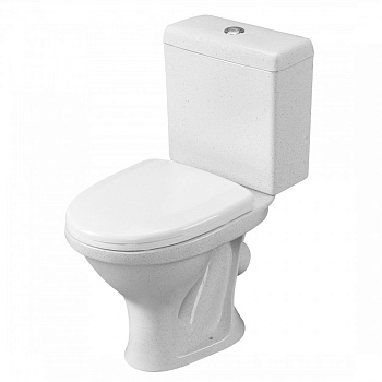 Унитаз-компакт "ФОРВАРД" косой вып.,с 1-реж.арм., сид. п/п Уклад,крап на белом, SANTERI  Унитаз-компакт "ФОРВАРД" косой вып.,с 1-реж.арм., сид. п/п Уклад,крап на белом, SANTERI