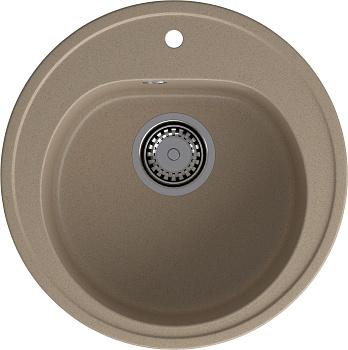 GRANFEST Мойка композит RONDO GF-R--510  D=510мм  песочный   арт.GF- GRANFEST Мойка композит RONDO GF-R--510  D=510мм  песочный   арт.GF-