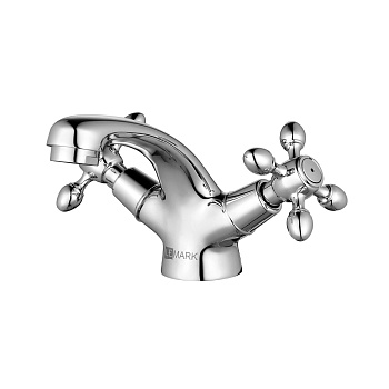 Vista Смеситель для раковины, монолит.излив 100мм, р/ДВ, хром, LM, LM7606C