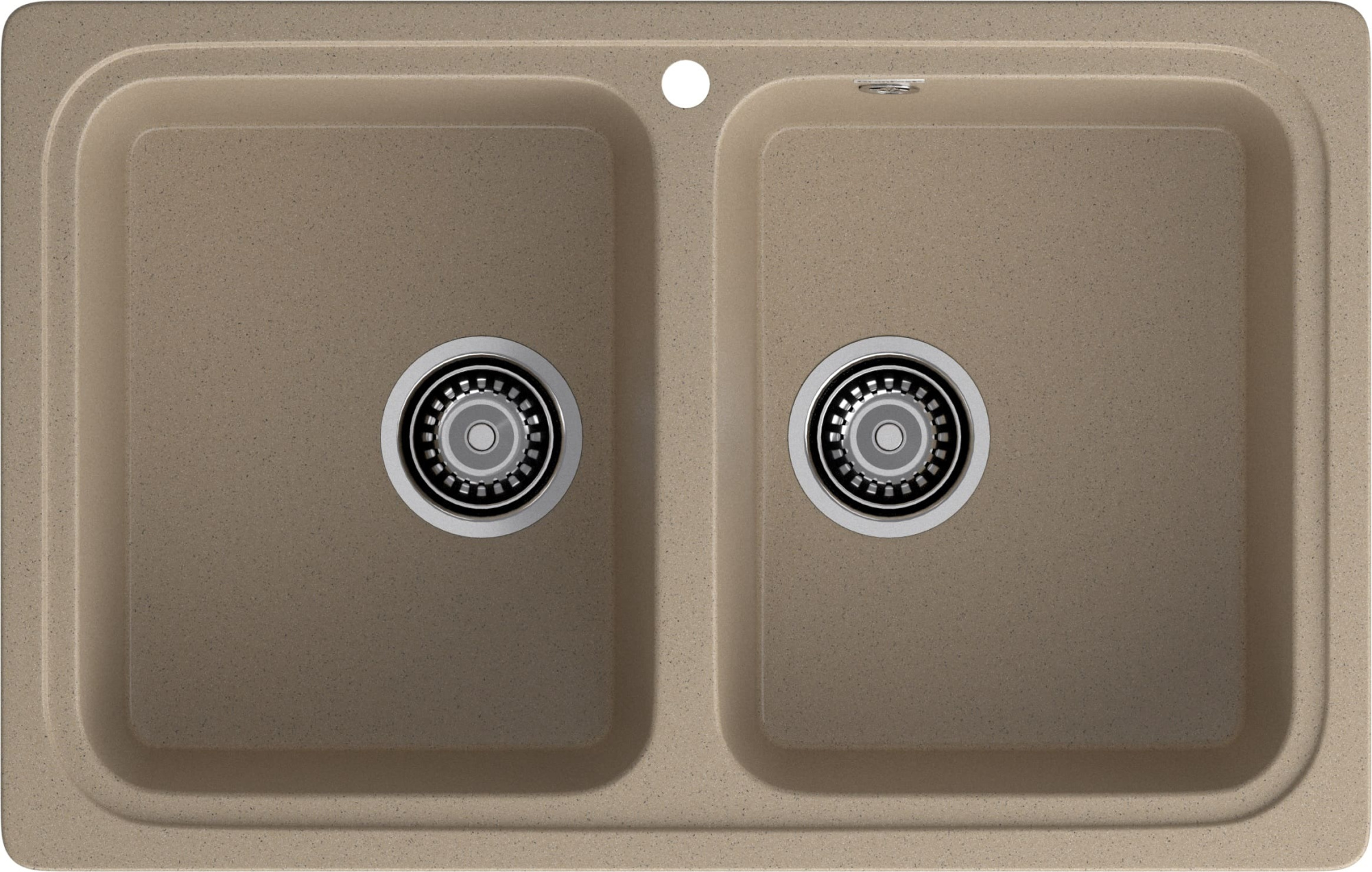 GRANFEST Мойка композит STANDART GF-S--780K  2 чаши 780*510 мм  песочный арт.GF- GRANFEST Мойка композит STANDART GF-S--780K  2 чаши 780*510 мм  песочный арт.GF-