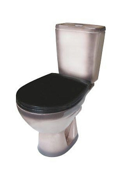 СОЛО Унитаз-компакт горизонт. вып., 2-х режим. арм. "Уклад", сид. полипр. "Уклад", черный, ROSA СОЛО Унитаз-компакт горизонт. вып., 2-х режим. арм. "Уклад", сид. полипр. "Уклад", черный, ROSA