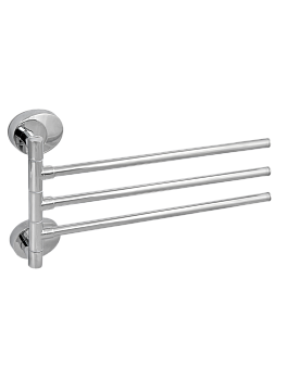Полотенцедержатель раздвижной тройной "Solinne", 16223, хром, Коллекция Modern