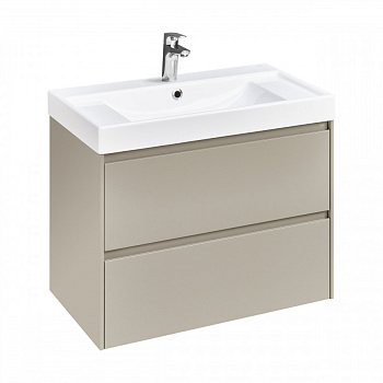 ONA Модуль для раковины 800 мм, 785x450x565 мм, с 2 ящиками, бежево-серый матовый, ROCA