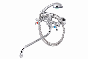 Смеситель для ванны с душем ПРОФСАН ПСМ-157-75 ЕВРО тип См-ВУДРНШлА
