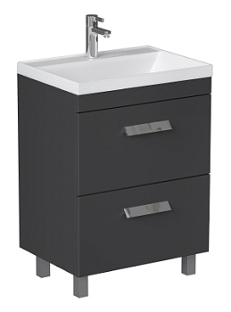 Тумба под раковину VELVEX Orlando 600-0-2 (Classica) графит